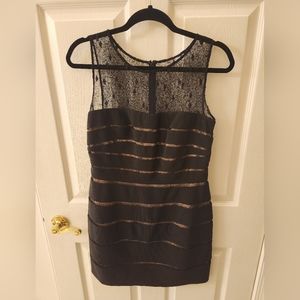 Black and Nude Cocktail Dress. Size 10